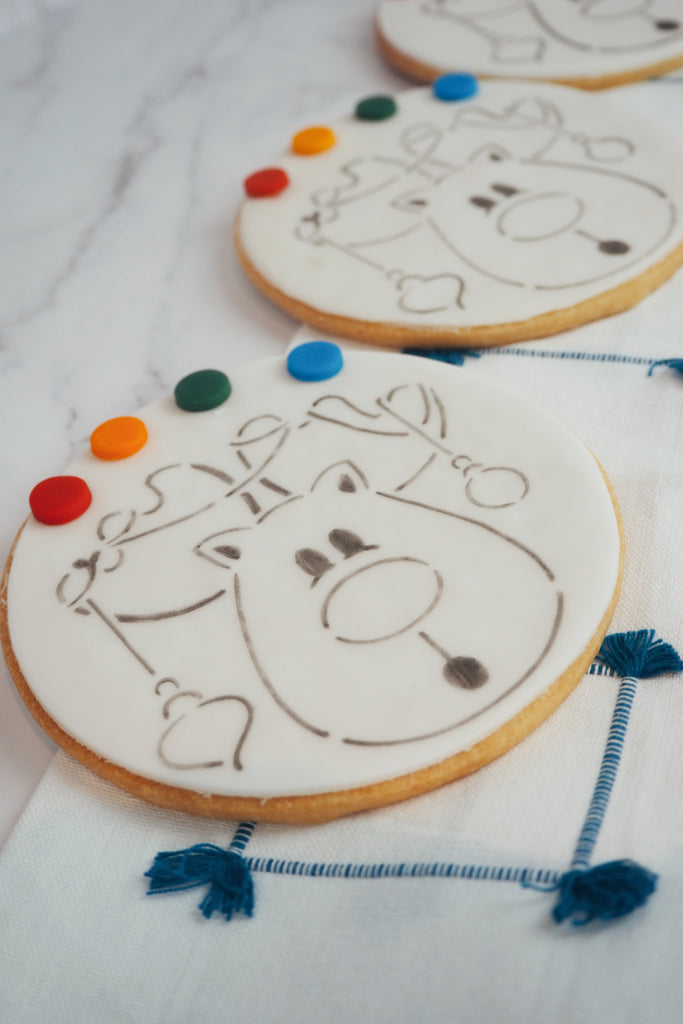 Christmas Painting Biscuit - Pack of Four