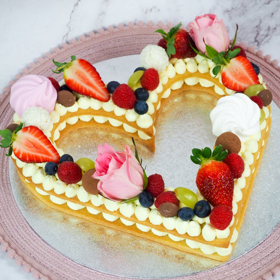 Valentine's Day Heart Biscuit Cake